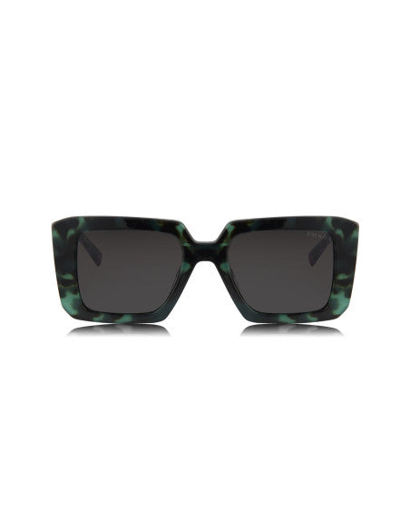 Prada SPR 23YS 06Z-5S0 Square Shape Teal Tortoise Dark