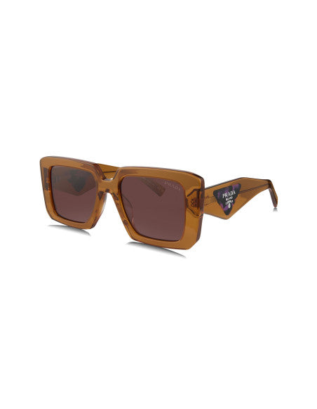 Prada SPR 23YS 17O-60B Square Shape Transparent Brown