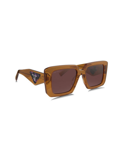 Prada SPR 23YS 17O-60B Square Shape Transparent Brown