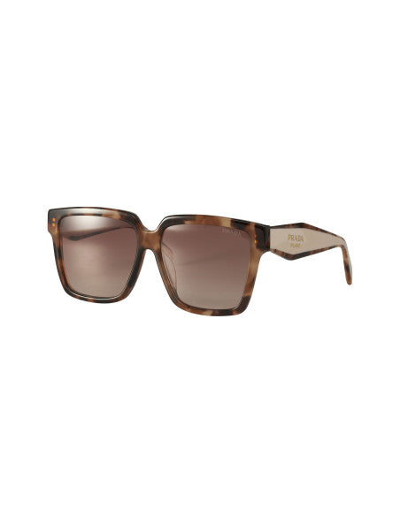 Prada SPR 24Z 07R-0A6 Square Shape Caramel Tortoise