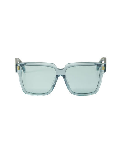Prada SPR 24Z 15I-02F Square Shape Blue Gold