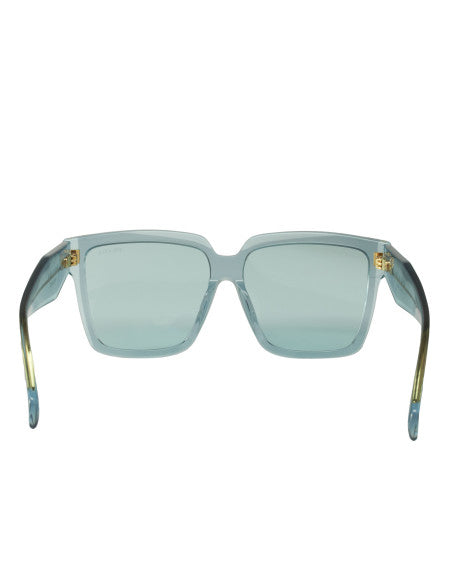 Prada SPR 24Z 15I-02F Square Shape Blue Gold