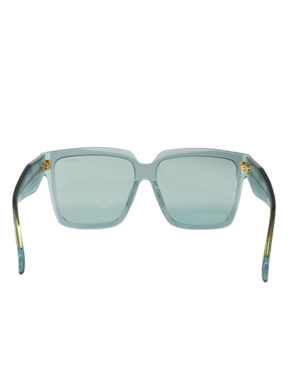 Prada SPR 24Z 15I-02F Square Shape Blue Gold