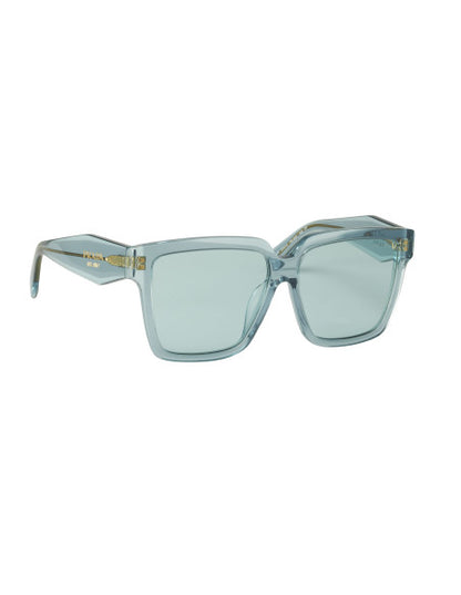 Prada SPR 24Z 15I-02F Square Shape Blue Gold