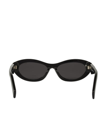 Prada SPR 26Z 16K-08Z Symbole Square Shape Black Silver