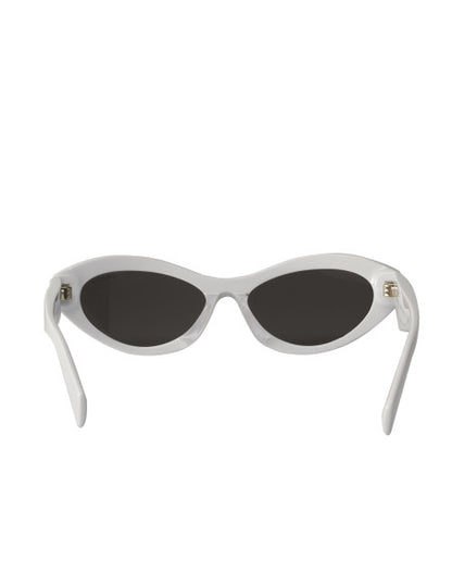 Prada SPR 26Z 17K-08Z Symbole Square Shape White Silver