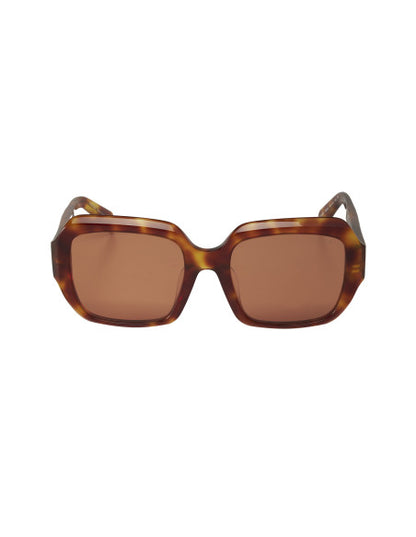 Prada SPR 28ZS 10L-07V Square Shape Orange light Tortoise