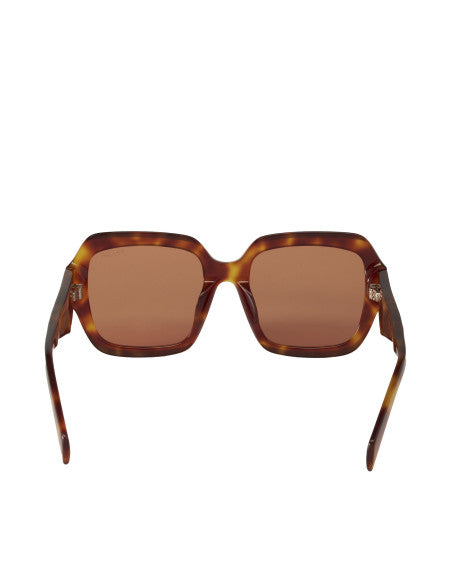 Prada SPR 28ZS 10L-07V Square Shape Orange light Tortoise