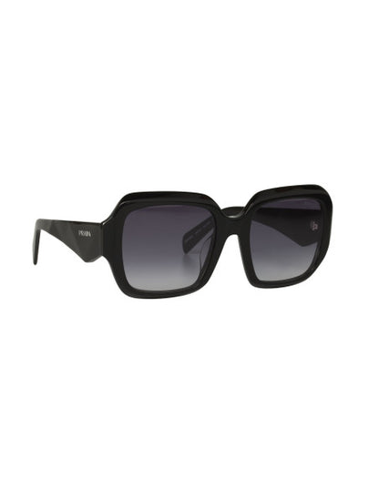 Prada SPR 28ZS 16K-09A Square Shape Black Silver