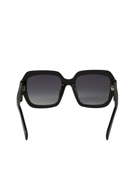 Prada SPR 28ZS 16K-09A Square Shape Black Silver