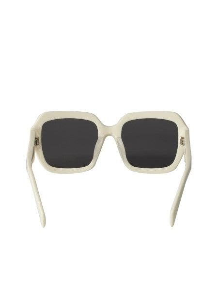 Prada SPR 28ZS 17K-08Z Square Shape White Silver