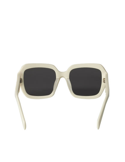 Prada SPR 28ZS 17K-08Z Square Shape White Silver