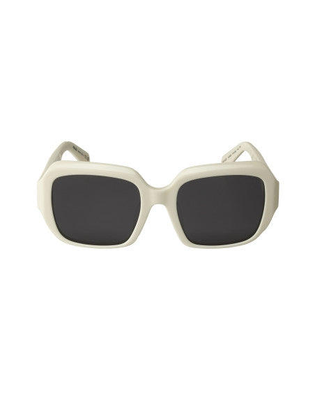 Prada SPR 28ZS 17K-08Z Square Shape White Silver