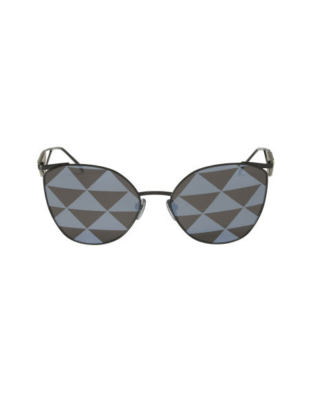 Prada SPR 50ZS 1AB-03T Irregular Black Silver Tampo Triangles