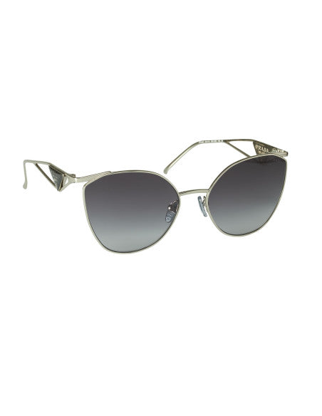Prada SPR 50ZS 1BC-09S Irregular Sunglasses Silver Gray Gradient