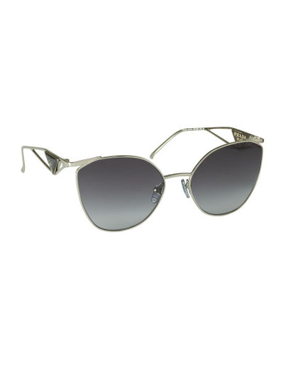 Prada SPR 50ZS 1BC-09S Irregular Sunglasses Silver Gray Gradient