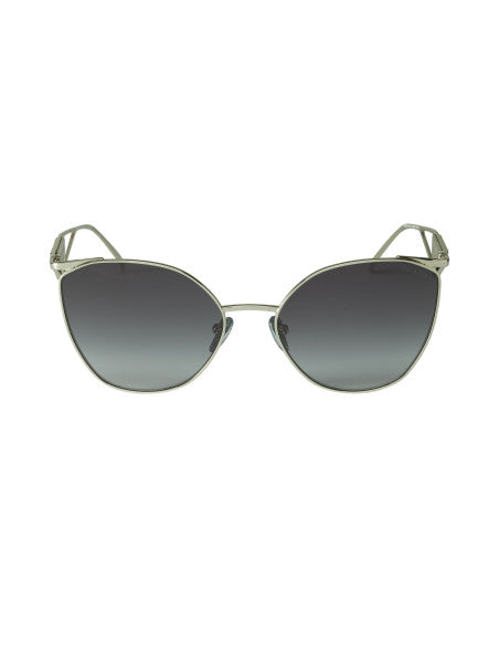 Prada SPR 50ZS 1BC-09S Irregular Sunglasses Silver Gray Gradient