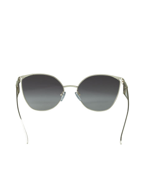 Prada SPR 50ZS 1BC-09S Irregular Sunglasses Silver Gray Gradient