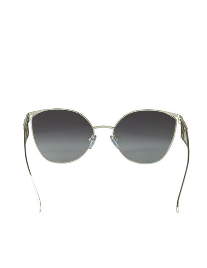 Prada SPR 50ZS 1BC-09S Irregular Sunglasses Silver Gray Gradient