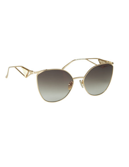 Prada SPR 50ZS ZVN-3D0 Irregular Pale Gold Brown Gradient