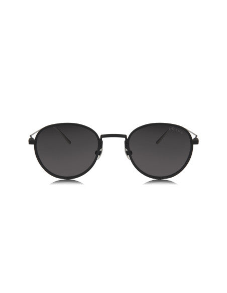 Prada SPR 53WS 04Q-5S0 Round Titanium Matte Black