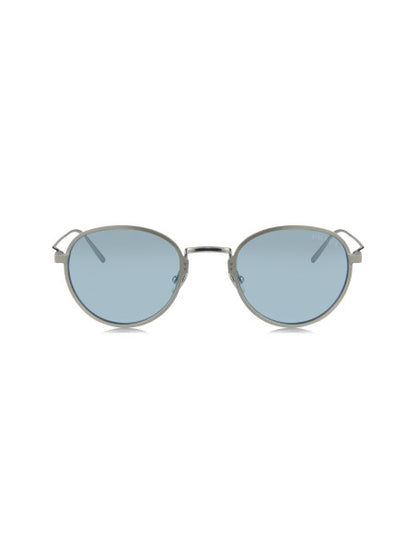 Prada SPR 53WS 05Q-051 Round Titanium Satin Blue