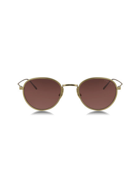 Prada SPR 53WS 06Q-061 Round Titanium Pale Gold