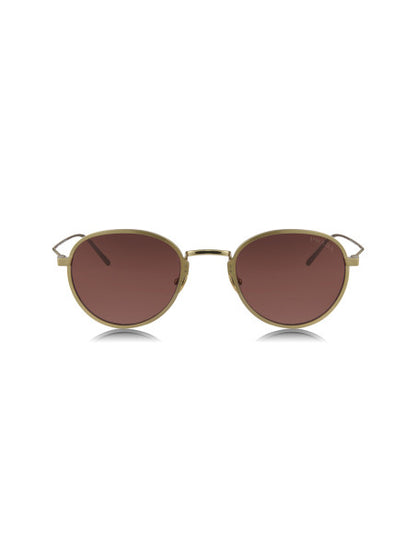 Prada SPR 53WS 06Q-061 Round Titanium Pale Gold
