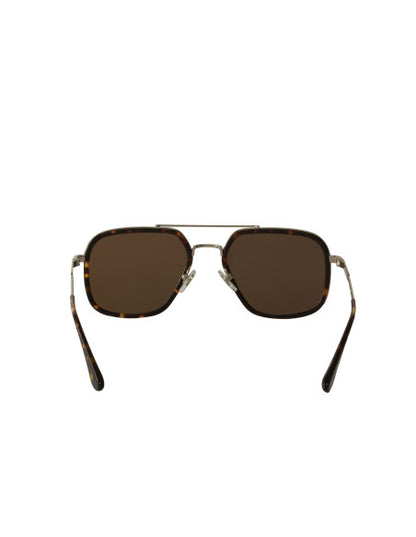 Prada SPR 57XS 01A-8C1 Aviator Square Coffe Tortoise