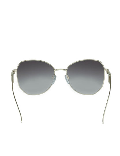 Prada SPR 57YS 1BC-5D1 Butterfly Shape Silver Grey Shaded
