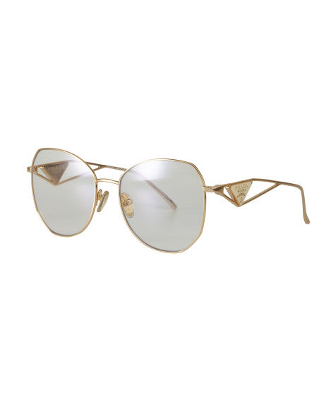 Prada SPR 57YS ZVN-08N Butterfly Shape White Gold
