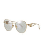 Prada SPR 57YS ZVN-08N Butterfly Shape White Gold