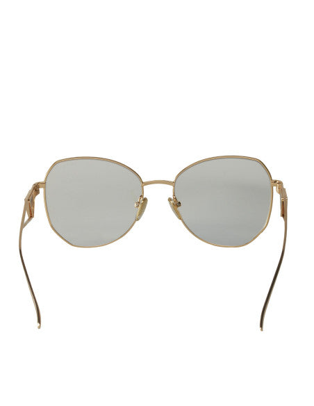 Prada SPR 57YS ZVN-08N Butterfly Shape White Gold