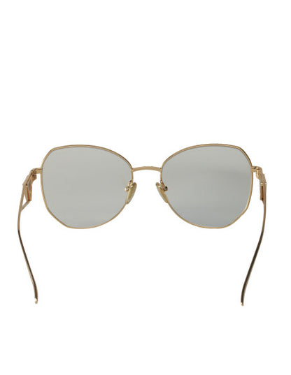 Prada SPR 57YS ZVN-08N Butterfly Shape White Gold