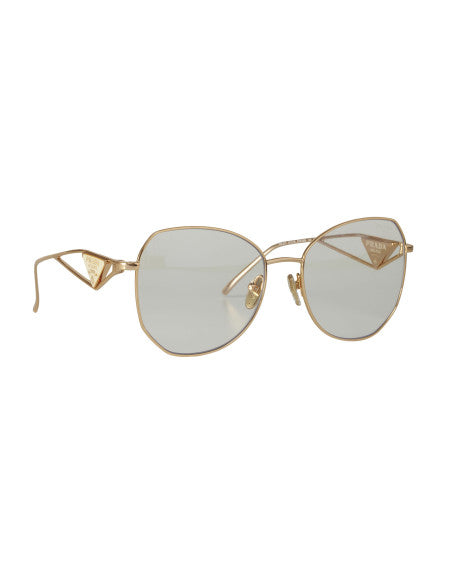 Prada SPR 57YS ZVN-08N Butterfly Shape White Gold