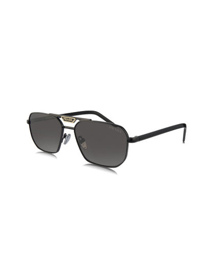 Prada SPR 58Y 1AB-5S0 Square Shape Black Gray
