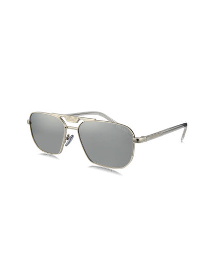 Prada SPR 58Y 1BC-02R Square Shape Silver Mirror