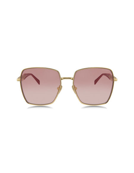 Prada SPR 64ZS 5AK-01Z Square Shape Gold Pink Gradient Red