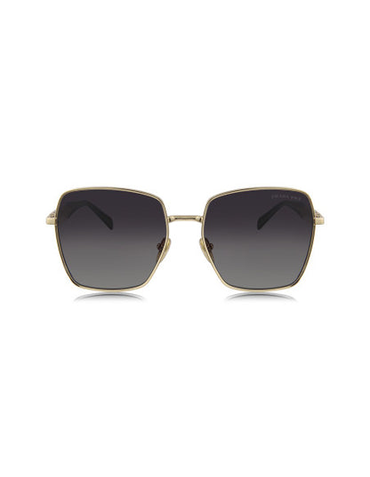 Prada SPR 64ZS ZVN-5W1 Square Shape Gold Gray Shaded