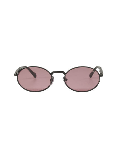 Prada SPR 65ZS 1AB-03Z Oval Shape Black Fuchsia