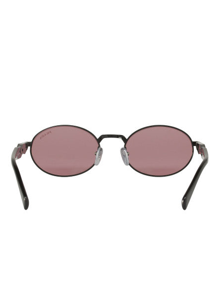 Prada SPR 65ZS 1AB-03Z Oval Shape Black Fuchsia