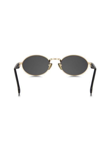 Prada SPR 65ZS ZVN-09T Oval Shape Pale Gold Dark Grey