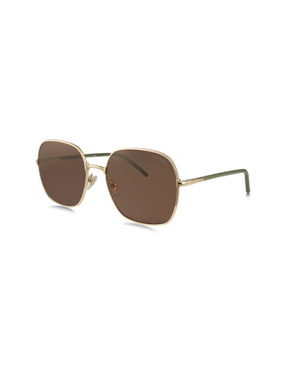 Prada SPR 67XS ZVN-01T Square Shape Coffee Gold
