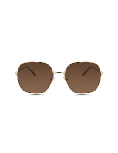 Prada SPR 67XS ZVN-01T Square Shape Coffee Gold