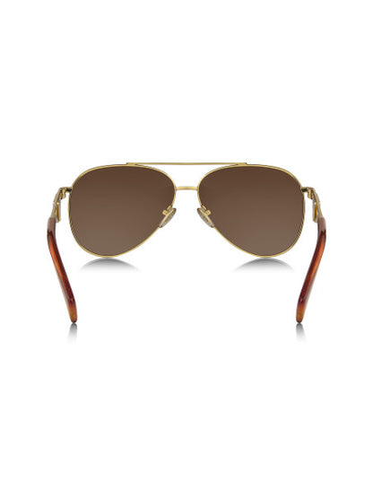 Prada SPR 73ZS 5AK-01T Piloto Gota Gold Brown