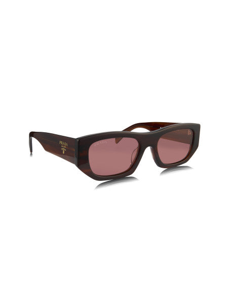 Prada SPR A01S 13O-80B Square Shape Red Havana