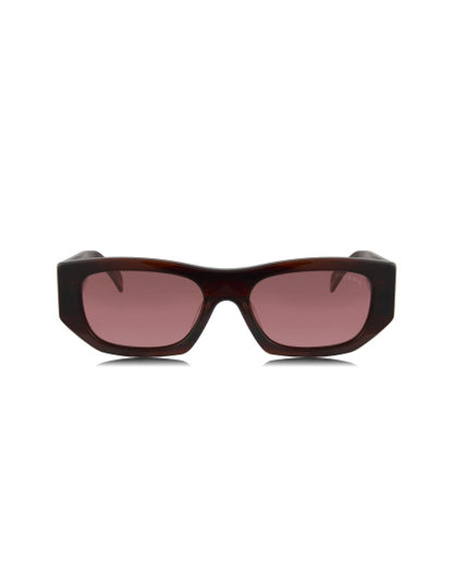 Prada SPR A01S 13O-80B Square Shape Red Havana