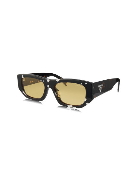 Prada SPR A01S 15O-10C Square Shape Havana Black Yellow