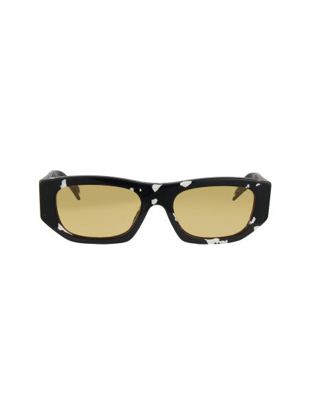 Prada SPR A01S 15O-10C Square Shape Havana Black Yellow