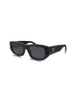 Prada SPR A01S 16K-08Z Square Shape Black Silver